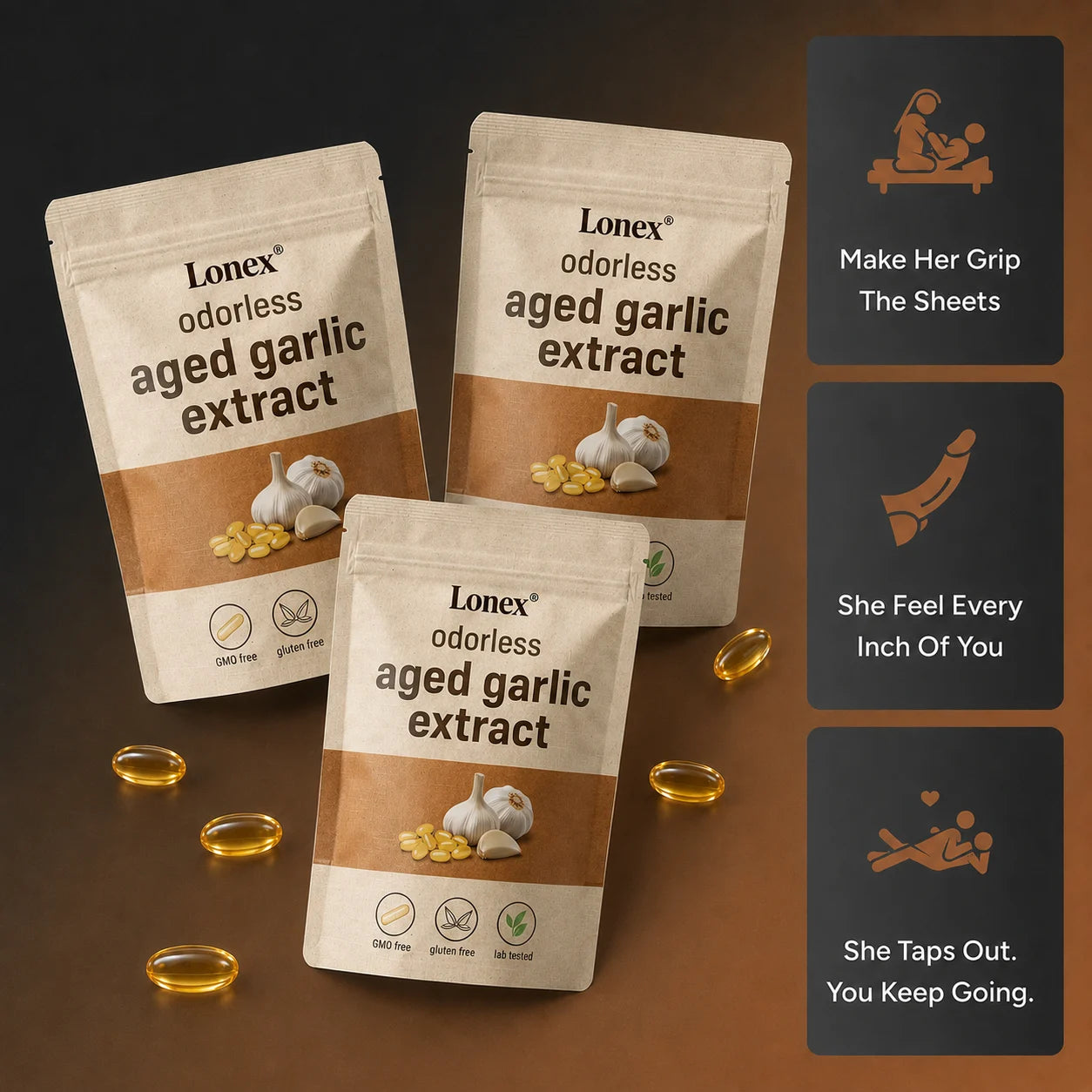 Aged Garlic Extract - 7500mg Odorless Softgels