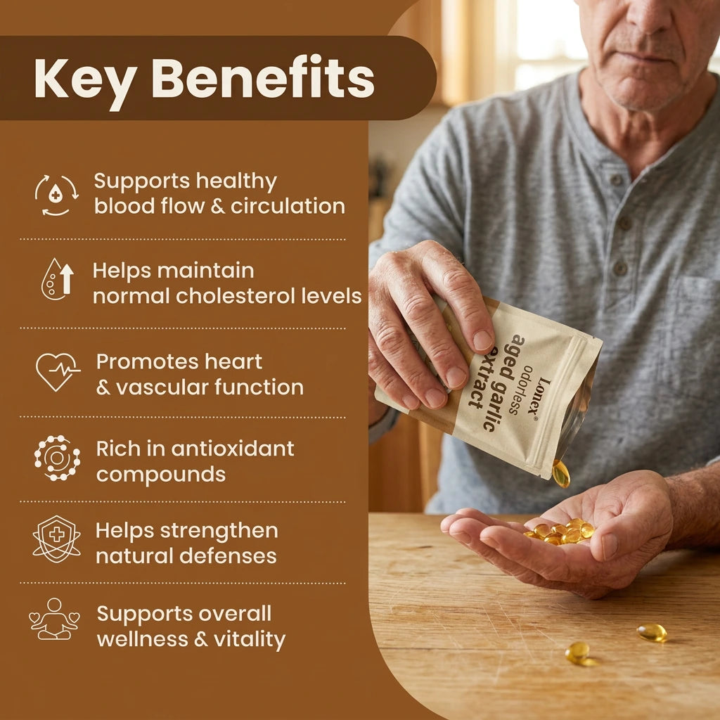 Aged Garlic Extract - 7500mg Odorless Softgels
