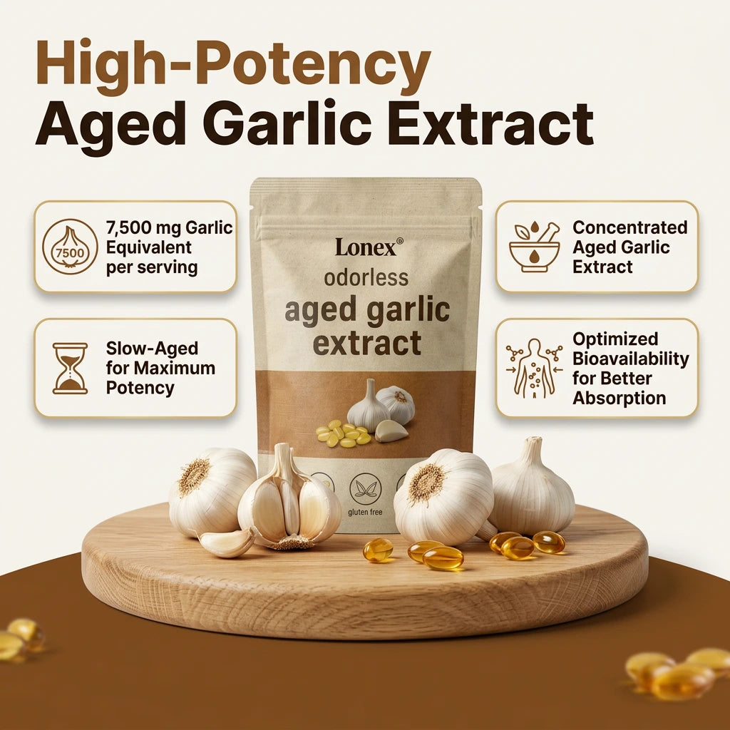 Aged Garlic Extract - 7500mg Odorless Softgels